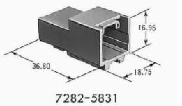 7283-6443-40 Auto Electrical Harness Connectors , Automotive Electrical Connectors OEM