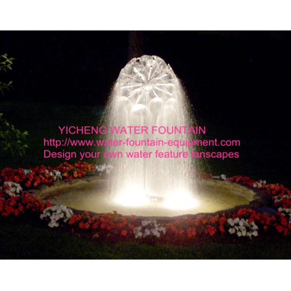 Brass Material Dandelion Sphere Water Fountain Nozzles For Outdoor Lanscape