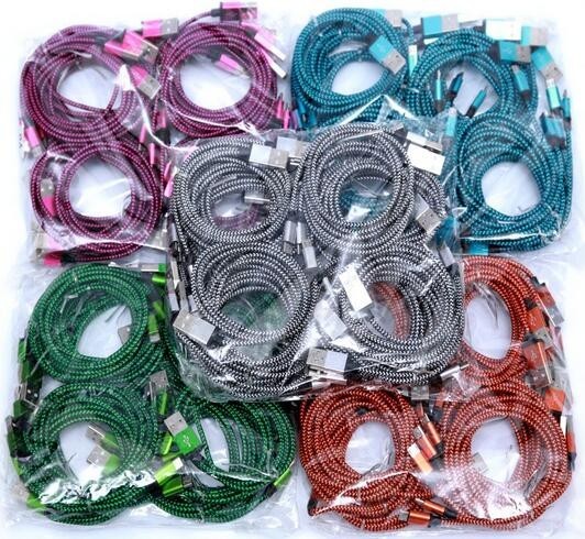 2-In-1 Durable Lightning To USB Data Sync Charging Cable , Cell Phone Usb Power Cable