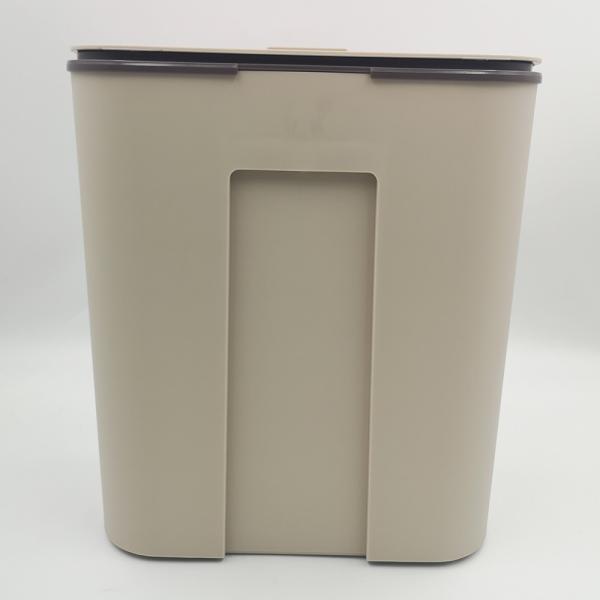 Rolling Cover Type Wall Mounted Storage Bucket Garbage Can Plastic Rubbish Waste Bin