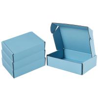 Papel Kraft y Papel Corrugado Caja rígida plana y plana azul OEM ODM