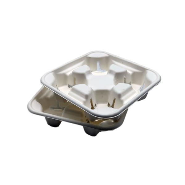 Естественный 4 поднос несущей напитка чашки 28g противоударный