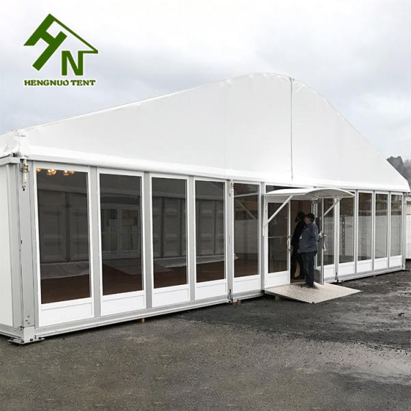 Construção forte do trabalho da barraca de vidro de alumínio do famoso da exposição do perfil