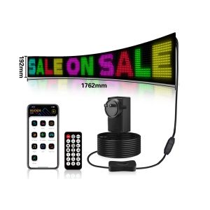 Défilement de la publicité Panneaux LED Bluetooth flexible Full RGB 5VDC câble