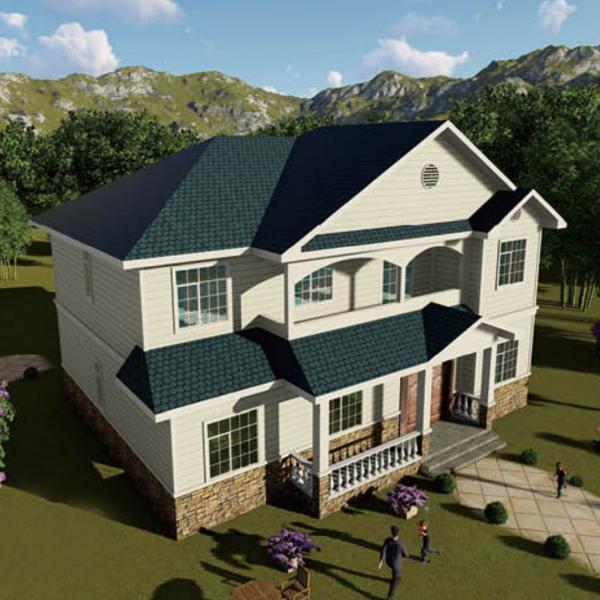 台所が付いている塗られたプレハブの のモジュラー軽い の鋼鉄住宅建設の家