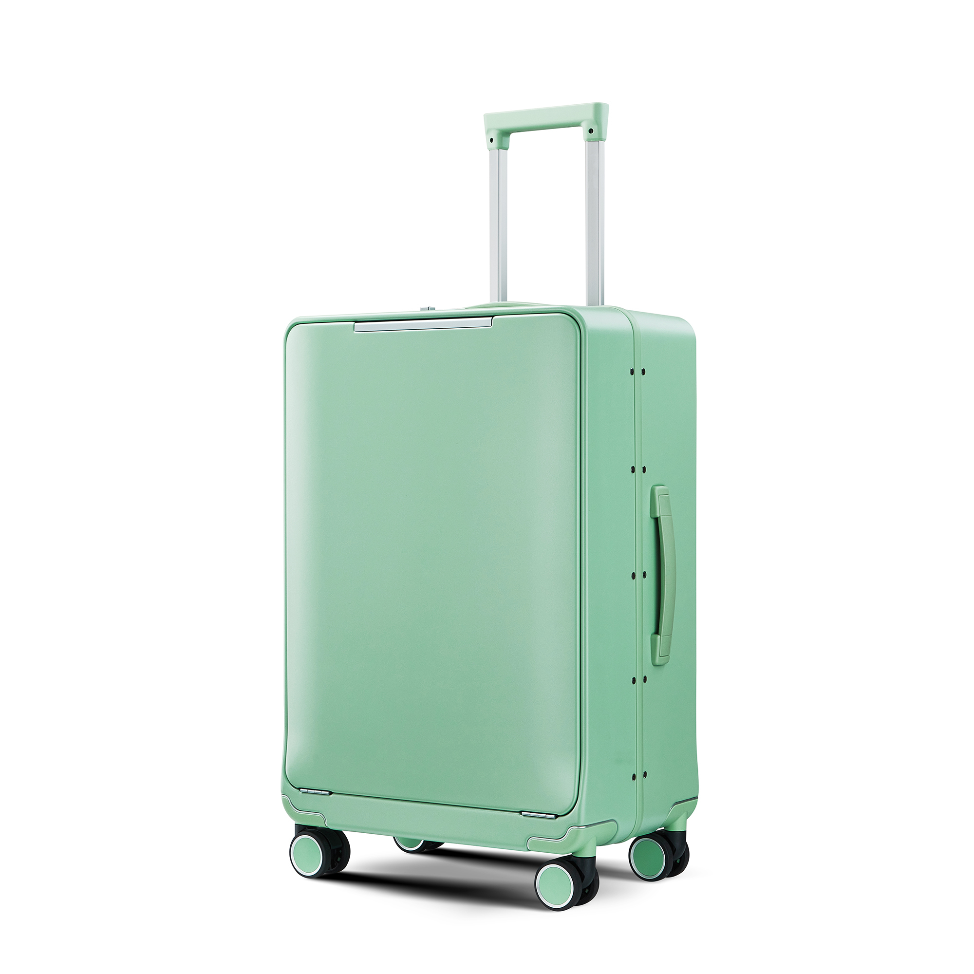 Computer Polycarbonate Abs Luggage Waterproof Front Opening Carry On Luggage