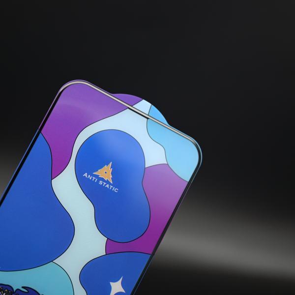 Iphone 14 Pro Dust Proof Screen Protector ESD Full Glue 0.4mm