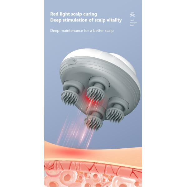 Muscle Massage Waterproof Portable Vibration Massage Head Electric Kneading Scalp Massager Gua Sha Mini Head Guasha Machine