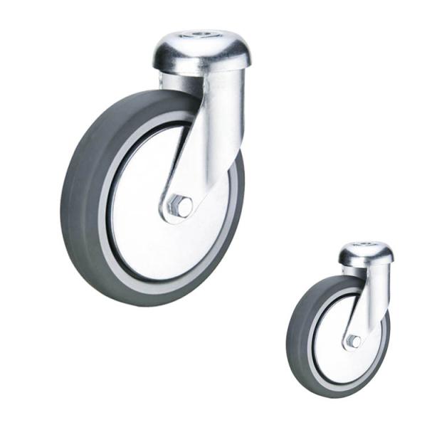 198lbs Loading 5inch TPR Trolley Wheels Heavy Duty With Steel Dust Cover