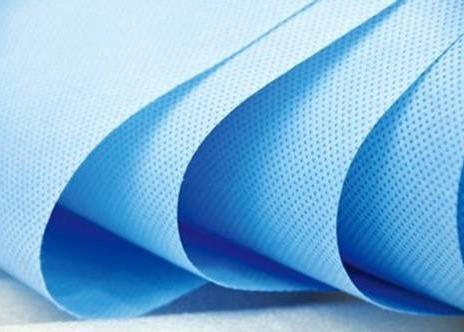 Hydrophilic SMS Nonwoven Fabric in Blue for Disposable Protective Clothing 12-200GSM