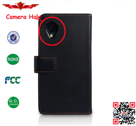 Hot Selling Book PU Flip Leather Cover Case For LG Nexus5 100% Quality Guaranteed
