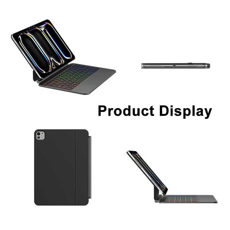 Premium Ultra-Slim Magnetic Keyboard Case Aluminum Lightweight Durable Multi-Touch Trackpad for iPad Pro 11