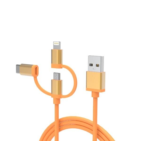 Round C89 Mfi Lightning 2.4A 6ft Usb Charger Cable