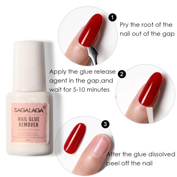 Debonder Press on Nail Glue Remover Easy Removal Non-Acetone Glue Off for False Nails Tips