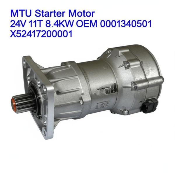 Démarreur pour divers modèles MTU 0001340501 X52417200001 DRS0819 11 dents