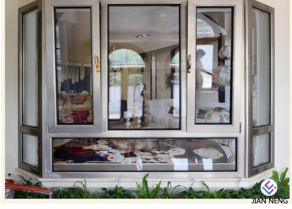 Anodized Swing Airproof Slim Profile Aluminium Windows With Aluminum Alloy Profiles