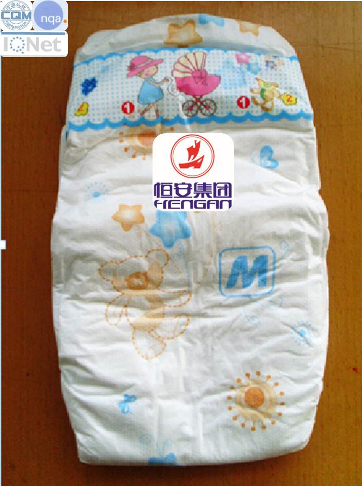 Baby Type Diapers, soft & safe , S size, 385*275, PE Tapes, Breathable Backsheet