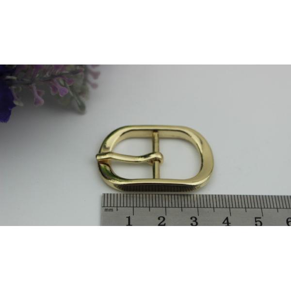 Fashion popular hardware accessories 20 mm zinc alloy gold oval pin buckle for shoes clothing hardware accessories