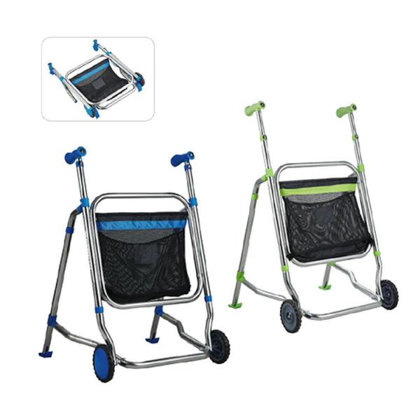 2 Wheels Aluminum Medical Folding Rollator Walker