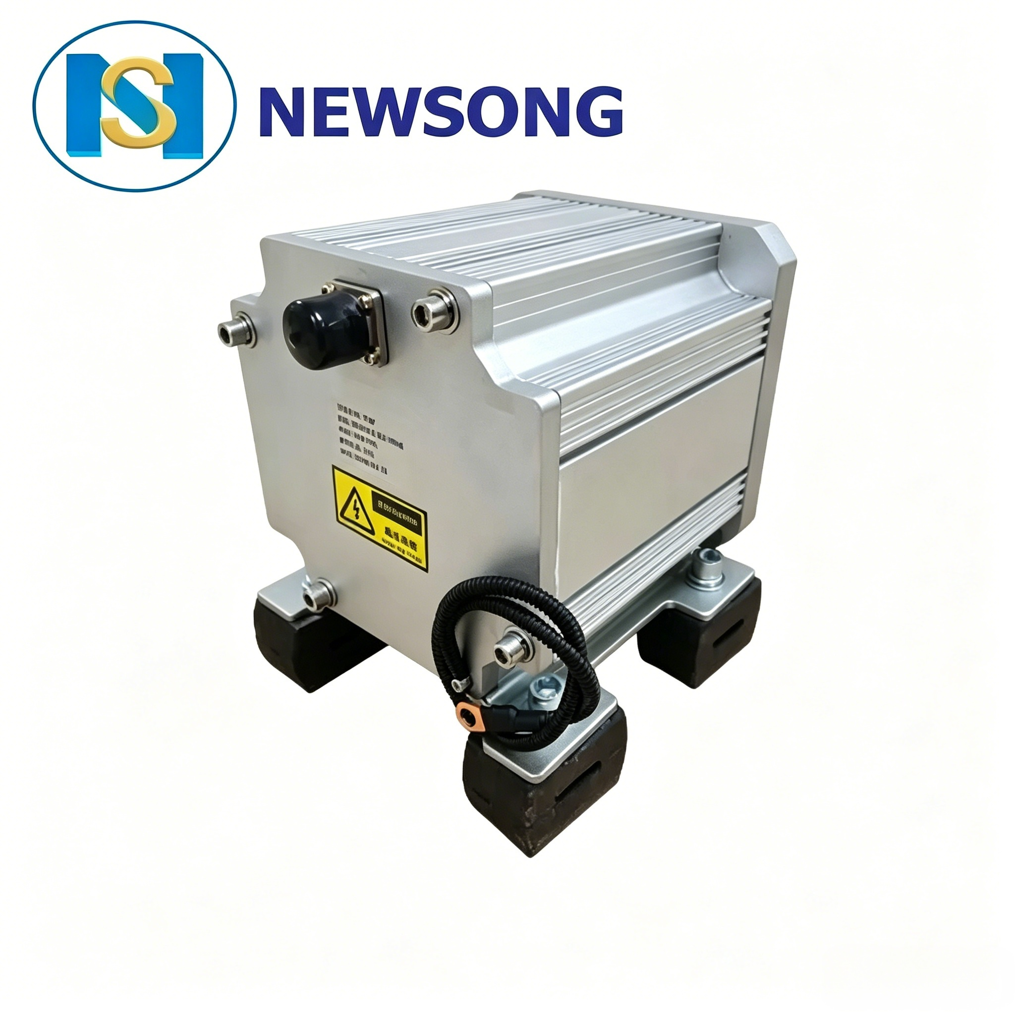 Low Noise Electric Vehicle Parts 70A AC24V 1.2KW Bus Steering Pump Fast Response