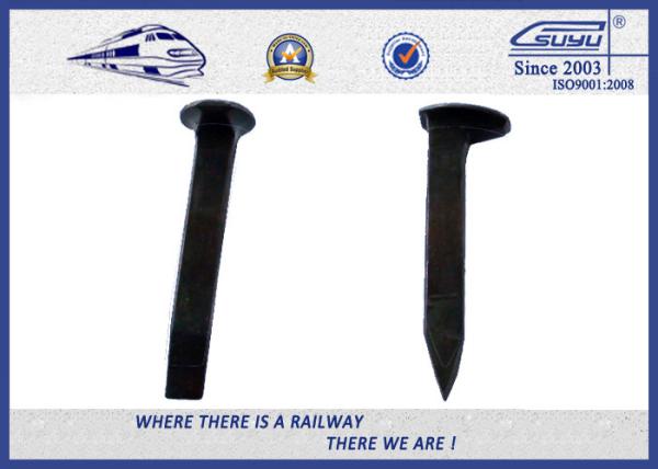 ISO Certificate Railroad Track Spikes / Rail Dog Spike For Timber Sleeper