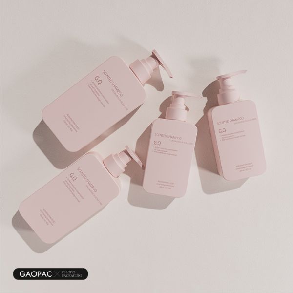 Pink 200/450ml HDPE Essence Lotion Bottles - Customizable Plastic Shampoo Bottles for Personal Care