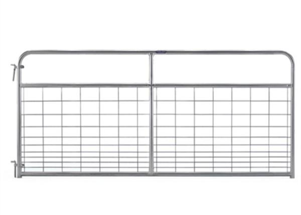 Põe as portas de aço da exploração agrícola do revestimento quadro da tubulação do diâmetro de fio 25NB de 3.0mm - de 5.0mm