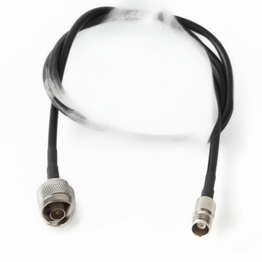 RF coaxial adapter cable BAT WIRELESS BWNJ-TNCK-RG58L1000 with N Male to TNC Female connectors
