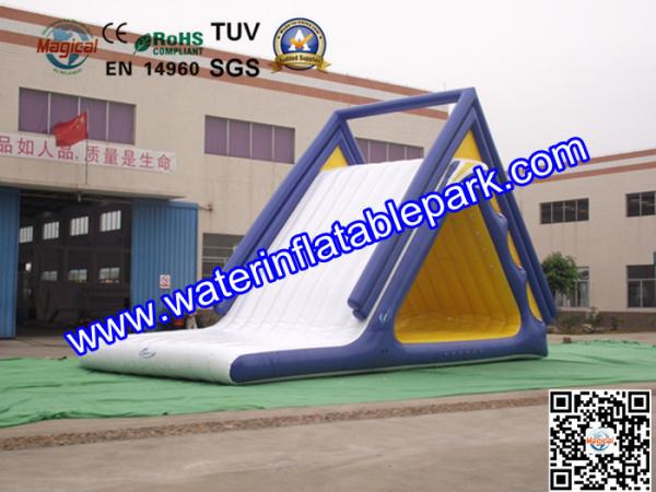 Aqua Park Big Inflatable Aqua Water Slides For Adults , Slip n Slide Inflatables