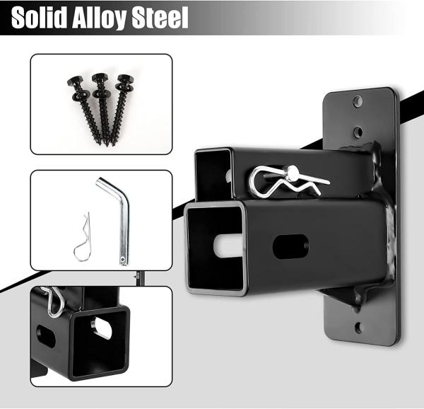 Hitch Wall Mount for Bike Rack Cargo Carrier Bike and Cargo Rack Hanging Garage Organizer