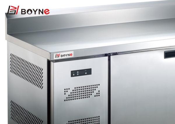 Stainless Steel material Restaurant One Door Counter Fridge Prep Table Freezer of silver color