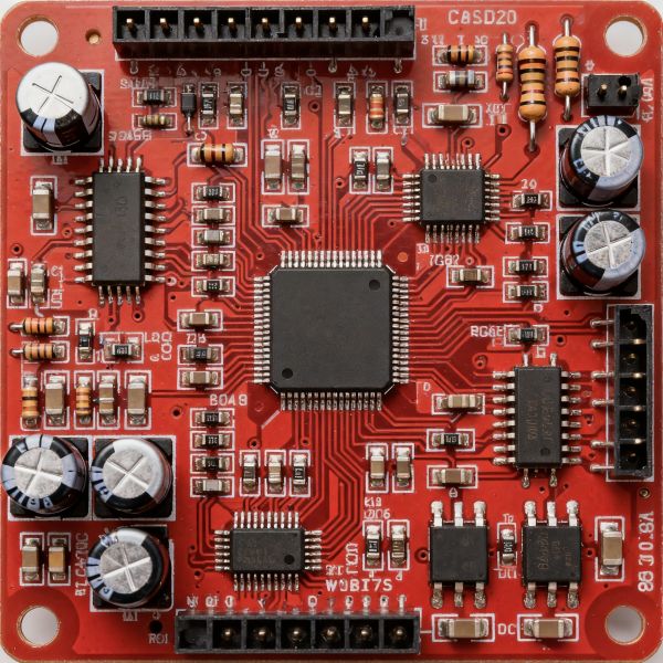 Custom PCB Assembly with White Solder Mask, 0.1mm Min. Hole Size, and FR-4 Material