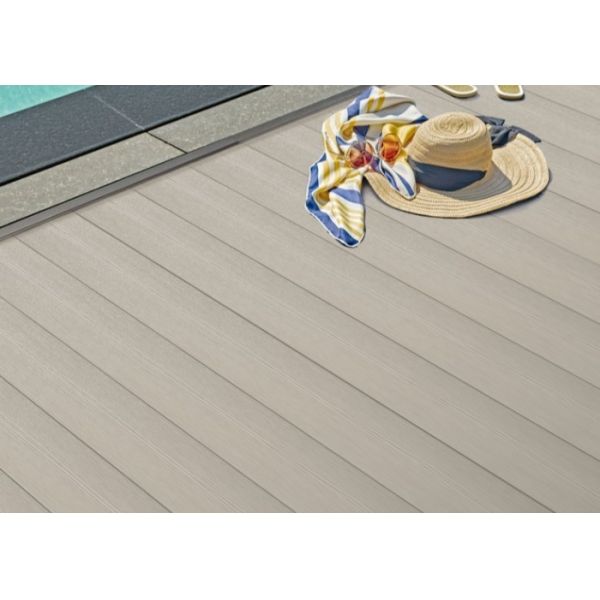 140*23mm Weatherproof WPC Decking Panel Co Extruded UV Resistant