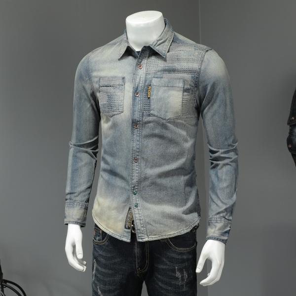 Full Sleeve Length DRESS SHIRTS 2022 Unique Design Spring Fashion Men's Retro Flower Shirt