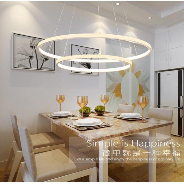 DIY black ring modern led pendant lights led commercial chandelier pendant ceiling lamp for top hotel