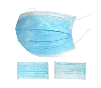 Non Irritating 3 Layer Face Mask , Disposable Medical Face Mask No Ear Pressure