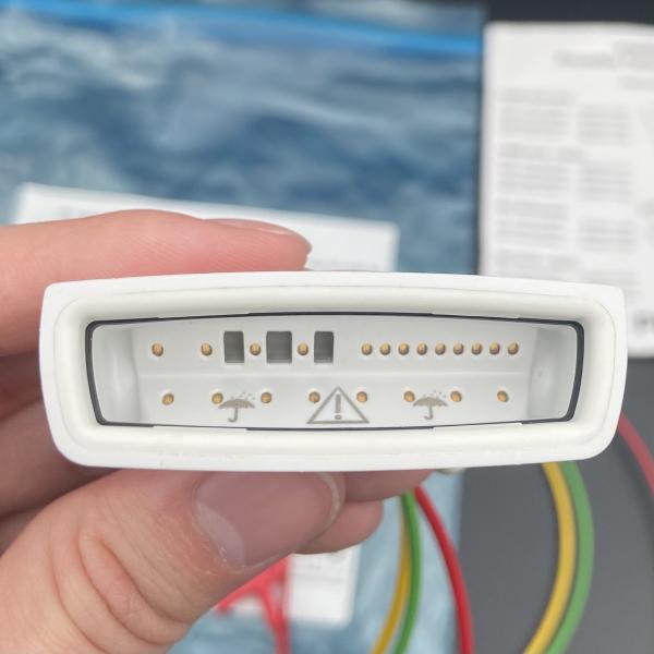 Three Guide European Standard Clamp With Blood Oxygen Connector ECG 3-Lead Grabber REF:989803171911