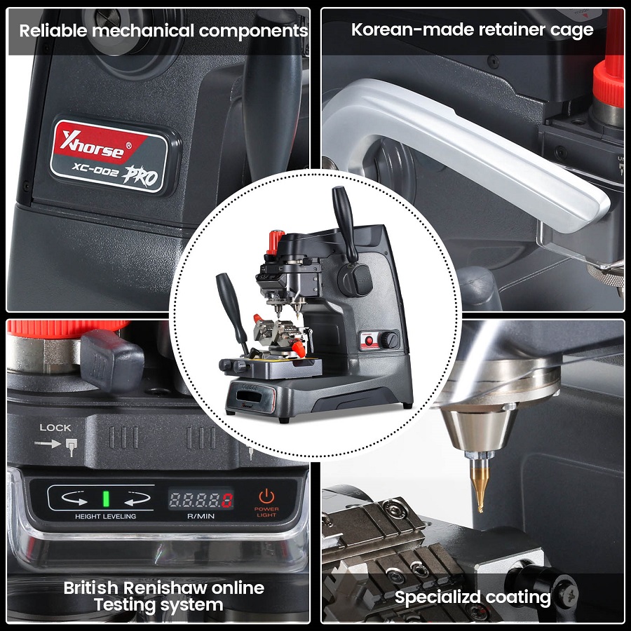 Новый Xhorse Condor XC-002 Pro Ручная ключотрезающая машина без батареи Обновленная версия Condor XC-002