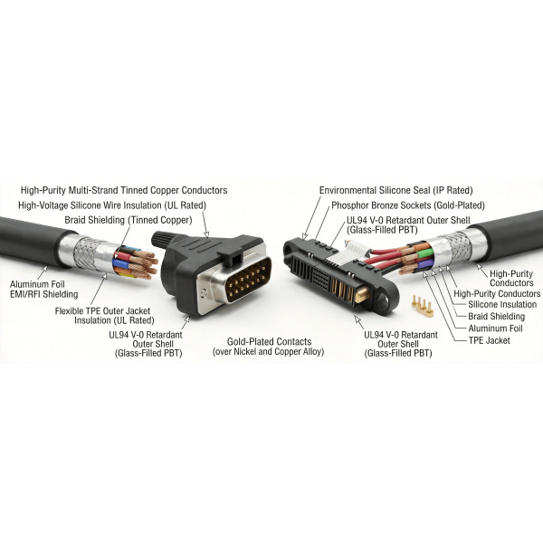 24A New Energy Power Connector Module for Industrial Vehicle | Ritian