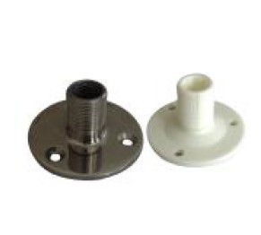 Fixed Boat Antenna Base White/black Nylon
