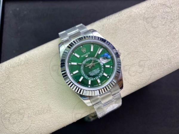 Sky Dweller 42mm : Chronographe Avancé Cadran Vert Mouvement Clone 9002