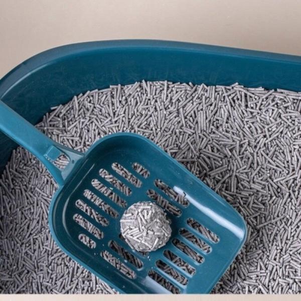 Litière pour chat au charbon actif désodorisant, grise, en tofu biodégradable, sans poussière