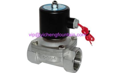 Underwater Two Way Solenoid Valve Water Fountain Equipment DC12V DC24V SS Material