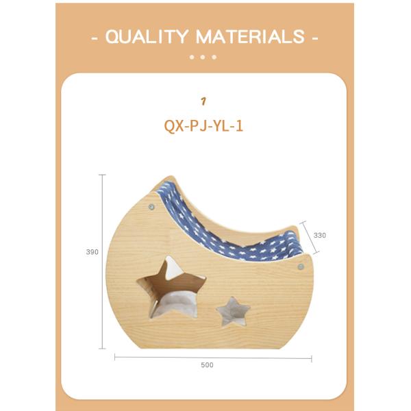 Transform Your Cattery with this Wood Cat Cradle Bed and Sisal Scratch Posts