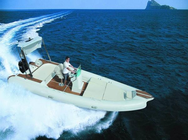 Teak Floor Inflatable Rib Boat 7.3m Elegant Design With Fiberglass Hull