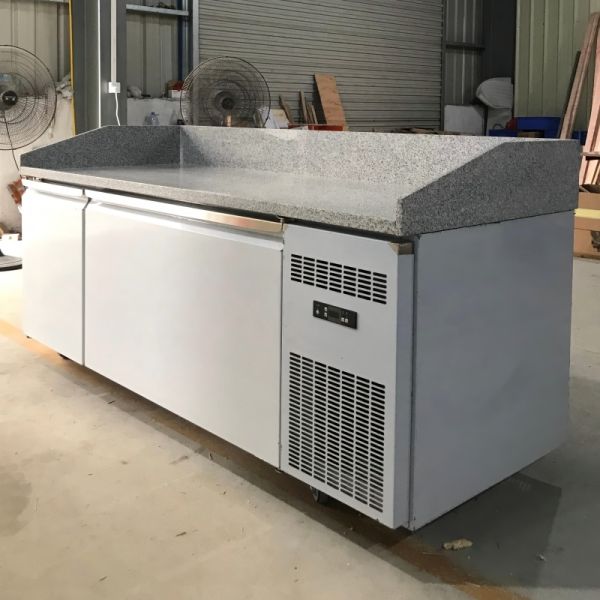 Marble Top and Professional Pizza Prep Table/pizza Display Refrigerator Refrigerated Pizza Counter