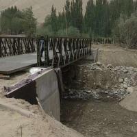 Traditional Prefabricated Steel Bridge Steel Cable Suspension Bridge