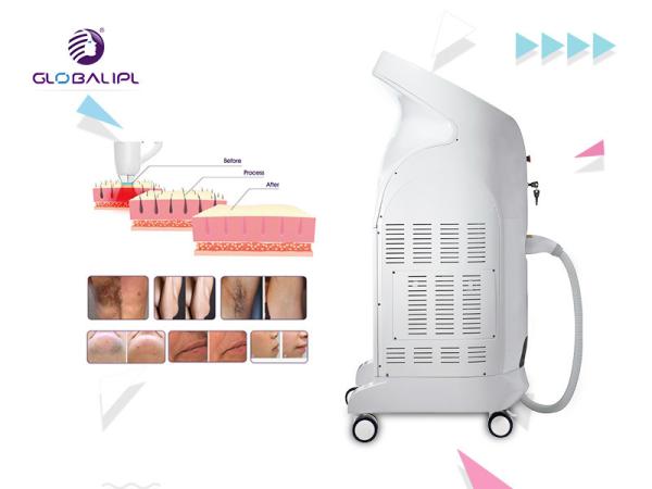 Professional 3 Wavelength Diode Laser Hair Removal Machine 0.5 - 10Hz Frequency