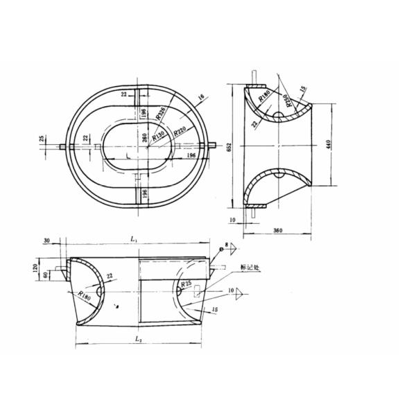 O tipo BP que de JIS F 2017-1982 a placa de aço fabricou Panamá montada baluarte calça o equipamento da amarração do navio