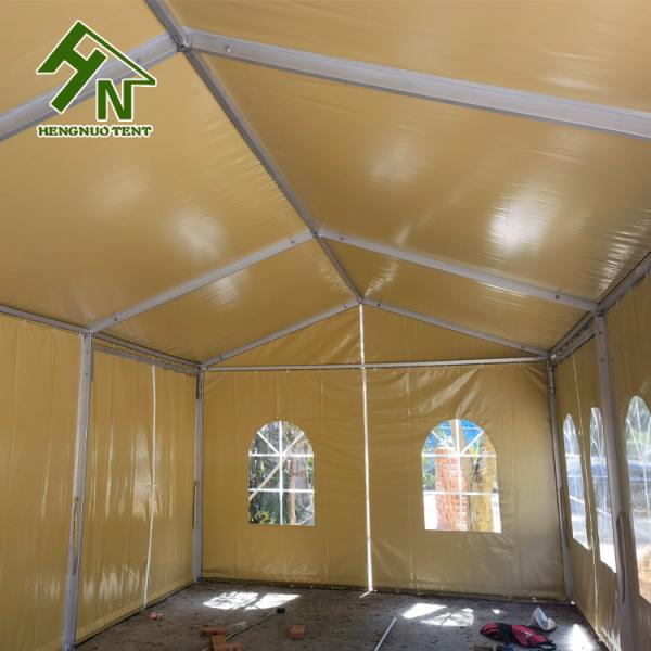 Expulsou duramente a barraca amarela grande exterior do GV do dossel de alumínio resistente